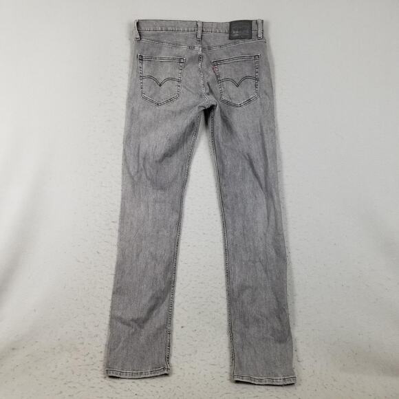 Levis 511 Jeans Mens 36x36 Gray Slim Fit Stretch Denim Pants Mid Rise Casual - Picture 5 of 12